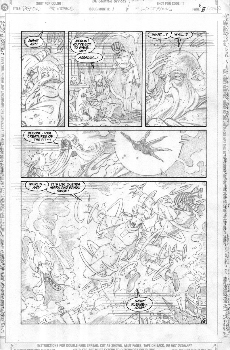 Demon #1 unused p6 pencils